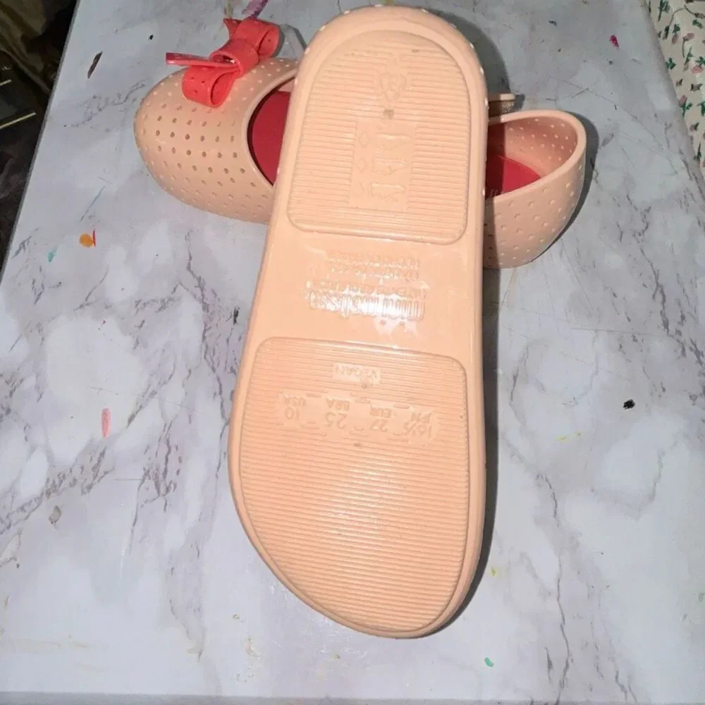 Mini Melissa Kids Furadinha Mary Jane Flat sz 10